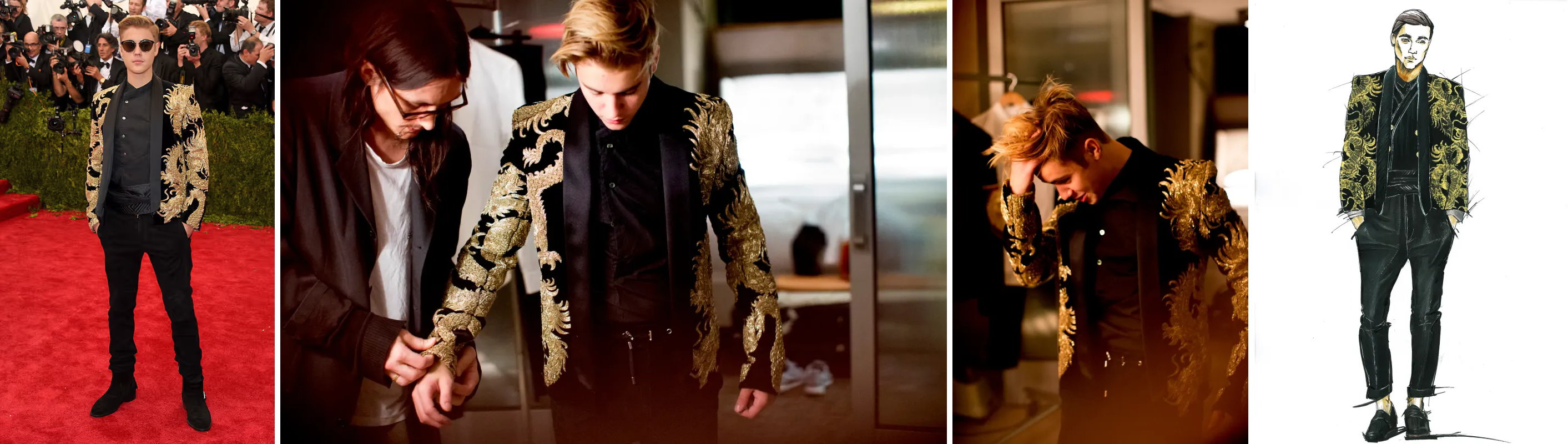 Justin Bieber Met Gala 2015 Balmain